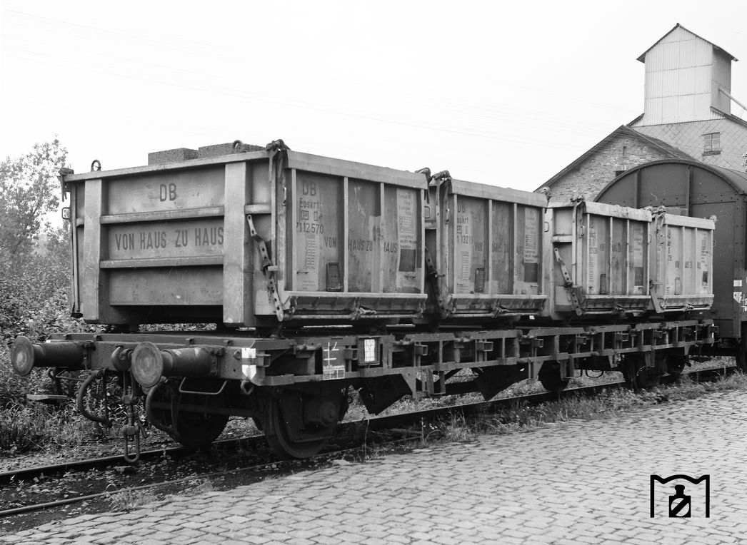 BTms33-Wagen 434054 in Grebenstein. (05.1965) Foto: Reinhard Todt Bildlink: Eisenbahnstiftung Joachim Schmidt