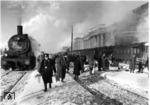 57 1896 ist soeben mit einem Truppentransport in Minsk eingefahren. (1942) <i>Foto: RVM (Bandelow)</i>