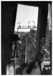 Blick aus dem Führerstand des FDt 16 auf eine Signalbrücke bei Bielefeld. (1936) <i>Foto: RVM</i>