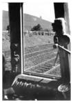 Blick aus dem Führerstand des FDt 16 auf das Kaiser-Wilhelm-Denkmal auf dem Wittekindsberg bei Porta Westfalica. (1936) <i>Foto: RVM</i>