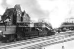 Berliner Dampf-S-Bahn im Bahnhof Halensee. (1908) <i>Foto: Archiv RVM</i>