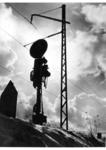 Stimmungsvolle Aufnahme eines Vorsignals in der RBD München. (1935) <i>Foto: RVM (Schuster)</i>