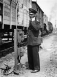 Fertigmeldung eines Güterzuges im Rangierbahnhof Berlin-Pankow. (1942) <i>Foto: RVM / Ittenbach</i>