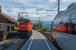 Die zur ÖGEG gehörende Museumslok 1245.518 im Bahnhof Reith auf der Karwendelbahn (Mittenwald - Innsbruck). (28.09.2012) <i>Foto: Joachim Schmidt</i>