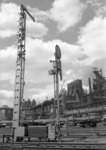 Kulisse der Hüttenwerke Oberhausen (HOAG). (1956) <i>Foto: Slg. Eisenbahnstiftung</i>