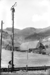Einfahrsignal badischer Bauart auf der Schwarzwaldbahn bei Gutach. (1937) <i>Foto: RVM (Felten)</i>