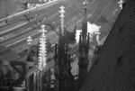 Blick vom Kölner Dom auf den Hauptbahnhof und die Ausfahrgruppe Richtung Deutz. (1934) <i>Foto: RBD Köln</i>