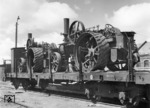 Transport von dampfgetriebenen Pflügen für die Ukraine auf einem Ssi-Wagen. (1941) <i>Foto: RVM (Ittenbach)</i>