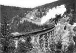 Eine unbekannte 93 auf der Zimstalbrücke bei Ziegenrück in Thüringen. (1934) <i>Foto: RVM</i>
