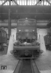 E 41 041 zu Gast im Aw Opladen. (1958) <i>Foto: Slg. Eisenbahnstiftung</i>