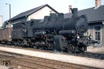 JZ 25-002 (Wiener Neustädter Lokomotivfabrik, Baujahr 1922) rangiert im Bahnhof Maribor/Jugoslawien. Die Lok blieb museal erhalten. (20.09.1975) <i>Foto: Peter Schiffer</i>