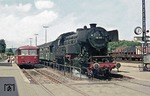 065 018 ist vor N 3311 aus Aschaffenburg im Bahnhof Miltenberg eingetroffen. (02.08.1972) <i>Foto: Wolfgang Bügel</i>