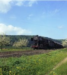 052 745-7 (50 2745) vor Dienstgüterzug (Dstg) 27006 bei Schwäbisch Hall. (15.05.1969) <i>Foto: Wolfgang Bügel</i>