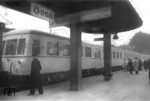 Der neue Triebwagen 37 der Köln-Bonner Eisenbahnen (späterer ET 41b) im Bonner Endbahnhof der Rheinuferbahn. (05.1940) <i>Foto: Theo Felten</i>