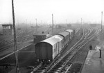 Ablaufbetrieb im Rangierbahnhof Oberhausen-Osterfeld Süd. (01.1959) <i>Foto: Slg. Eisenbahnstiftung</i>