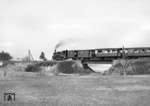 99 7203 bei Fahrenbach auf der Schmalspurbahn Mosbach - Mudau. (16.04.1964) <i>Foto: Slg. Eisenbahnstiftung</i>