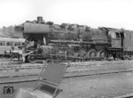 051 736-7 (ex 50 1736) während der sonntäglichen Ruhe im Bw Tübingen. (10.08.1969) <i>Foto: Wolfgang Bügel</i>