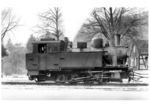 Lok 6 der Kleinbahn Engelskirchen - Marienheide, eine bei Arnold Jung in Kirchen/Sieg gebaute 1000 mm Schmalspurlok. (1935) <i>Foto: DLA Darmstadt</i>