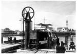 Ein Fährschiff der Deutschen Reichsbahn am Fähranleger in Romanshorn (Schweiz). (1937) <i>Foto: RVM</i>