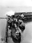 Eine unbekannte T 12 (BR 74) rangiert im Fährhafen von Lindau am Bodensee. (1937) <i>Foto: RVM</i>
