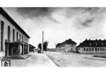 Bahnhofsvorplatz von Hohenstein in Ostpreußen. (1934) <i>Foto: RVM</i>