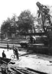 Kranwagen der Deutschen Reichsbahn im Bahnhof Heiligenstadt. (1932) <i>Foto: RVM</i>