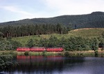 798 701 + 998 + 998 als Nt 6741 am Ahauser Stausee nahe Attendorn auf der Strecke Olpe - Finnnentrop. (22.07.1983) <i>Foto: Wolfgang Bügel</i>