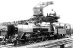 01 061 unter der Bekohlungsanlage des Bw Hannover. (1930) <i>Foto: Rudolf Kreutzer</i>