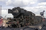 023 048-2 im Bw Heilbronn. (07.04.1973) <i>Foto: Wolfgang Bügel</i>