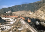 Doppeltraktion der Southern Pacific mit Train No. 51 im Soledad Canyon zwischen Palmdale und Santa Clarita (Kalifornien). (10.01.1948) <i>Foto: Frank Peterson</i>