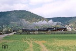 Mit P 4004 am Haken fährt 01 1531 aus Uhlstädt. (17.04.1981) <i>Foto: Wolfgang Bügel</i>