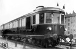 Dampftriebwagen DT 53, aufgenommen in Berlin Stettiner Bahnhof. (04.05.1936) <i>Foto: Hermann Maey</i>