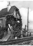 Die idyllische Blockstelle Zeltingen an der Moselstrecke zwischen Ürzig und Wengerohr. (1934) <i>Foto: RVM</i>