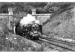 01 072 (Bw Bebra) verlässt den 1874 gebauten und 719 m langen Cornberger Tunnel zwischen Bebra und Eichenberg. Die Retuscheure des RVM meinten es mit der leicht bewegungsunscharfen Loknummer allerdings zu gut und machten aus 01 072 die 01 272. Ob hier der Wunsch der Vater des Gedanken war und man 1929 noch glaubte, so viele 01er bauen zu können ? (1929) <i>Foto: RVM</i>