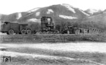 Culemeyer-Transport mit einem Hochdruckwassergerät der ELIN Wasserwerkstechnik zum Walchenseekraftwerk bei Kochel am See. Zugmaschinen sind die Kaelble Z6 R3A mit 180 PS "Jumbo" (vorne) und die Kaelble Z6 R2A 100 mit 100 PS (hinten). (1940) <i>Foto: RVM</i>