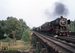 051 788-8 (50 1788) vor dem abendlichen Ng 64152 nach Gremberg auf der Siegbrücke zwischen Siegburg und Troisdorf. (12.06.1975) <i>Foto: Peter Schiffer</i>