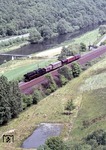 052 404 (50 2404) vor Üg 60618 (Betzdorf - Wissen) bei Kleehahn. (06.06.1975) <i>Foto: Peter Schiffer</i>