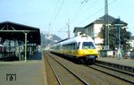 403 001/002 durcheilt als LH 1002 nach Düsseldorf den Bahnhof Remagen. (04.04.1982) <i>Foto: Wolfgang Bügel</i>