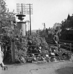 Idylle an einem unbekannten Schrankenposten an der Rheinstrecke.  (1938) <i>Foto: RBD Köln</i>