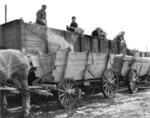Anlieferung von Aussaatgetreide mit der Reichsbahn. (Datum unbekannt) <i>Foto: RVM</i>