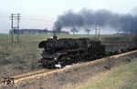58 3036-9 auf der mit Doppel-Telegrafenmasten ausgerüsteten Strecke Waldheim - Mittweida bei Schweikershain. (09.03.1977) <i>Foto: Peter Schiffer</i>