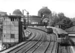 S-Bahn-Begegnung an der Blockstelle Busch in Höhe der Berliner Museumsinsel. (1942) <i>Foto: RVM (Ittenbach)</i>