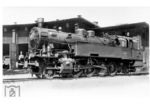 Die 1918 bei Hohenzollern gebaute pr. T 14 als "Saar 8508" im Bw Zweibrücken. Bei der Reichsbahn erhielt sie die Betriebsnummer 93 416. (15.08.1932) <i>Foto: Werner Hubert</i>