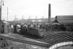 38 2629 im Bw Wuppertal-Langerfeld. (1958) <i>Foto: Slg. Eisenbahnstiftung</i>
