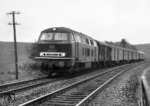 Der Fotograf erwarte vor P 1567 (Gerolstein - Köln) wohl eher eine Trierer 01. So konnte er "nur" V 160 062 am Dahlheimer Berg aufnehmen. (04.1968) <i>Foto: Peter Deicke</i>
