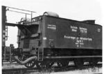 Wasserwagen Nr. 3 "Altona 700703" zur Unkrautvernichtung. Stationiert war der Unkrautvertilgungszug Nr. 3 im Bahnhof Glückstadt. (1932) <i>Foto: Walter Hollnagel</i>