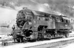 1942 wurden nach langer Entwicklungszeit zwei Exemplare der Dampflokomotive 97.4 an die Erzbergbahn geliefert, welche dreimal so stark war wie die ursprüngliche Erzbergbahnlok 97.0 war. Sie war die stärkste Zahnradbahn-Dampflokomotive der Welt. (26.05.1942) <i>Foto: RVM Berlin</i>
