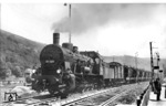 57 1250 vor einem Gipszug in Heidelberg. (1932) <i>Foto: Hermann Maey</i>