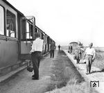Unterwegs auf der Mecklenburg-Pommersche Schmalspurbahn. (18.08.1966) <i>Foto: Joachim Claus</i>