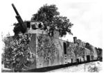 Ein durch deutsche Soldaten erbeuterter russischer Panzerzug. (1941) <i>Foto: RVM</i>